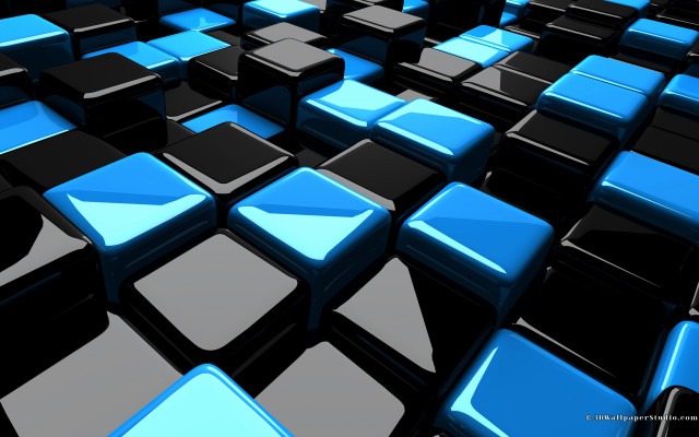 Blue black squares group black #3 free wallpaper for desktop - medium preview image
