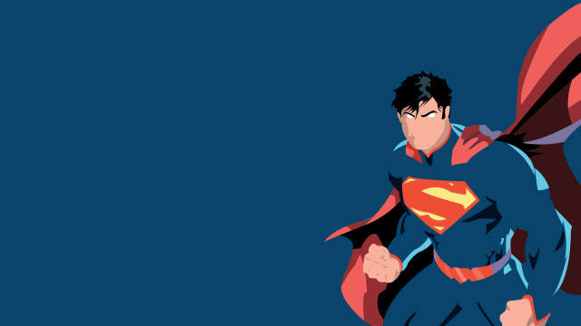 Man superman suit cape head free wallpaper for desktop - medium preview image