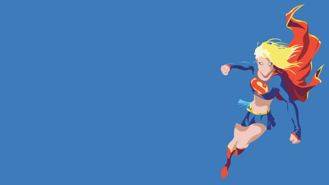 Woman flying superman costume cape free wallpaper for desktop - medium preview image