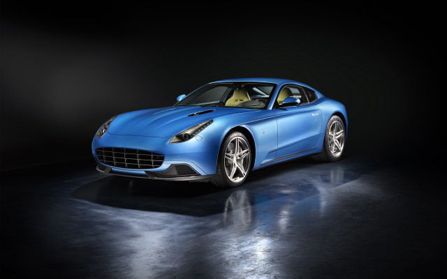 Blue sports car dark room #28 free wallpaper for desktop - medium preview image