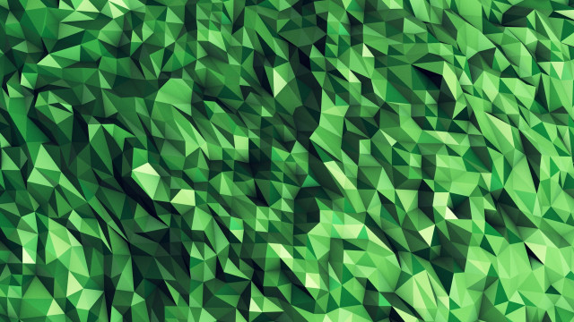 Large green abstract background triangles free wallpaper for desktop - medium preview image