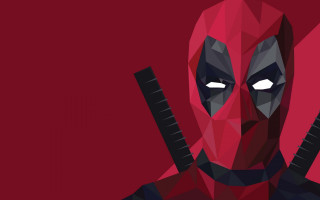 Deadpool gun red background black - brazier free wallpaper for desktop