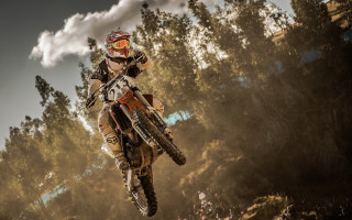 Man dirt bike air dirt - a dirt track free wallpaper