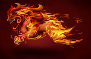 Red yellow fire dragon red - dragon free wallpaper for desktop