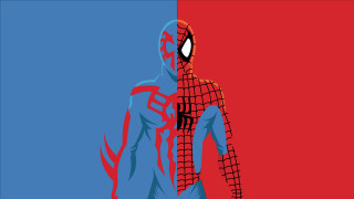 Spider man red blue background - marvel free wallpaper for desktop
