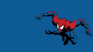 Spiderman flying arms legs blue - a spider man free wallpaper