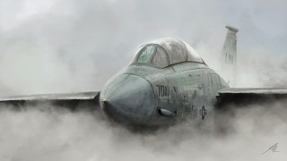 Military plane cloudy sky smoke - a large military plane free wallpaper