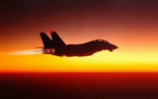 Fighter jet sunset sky jet - daarken free wallpaper