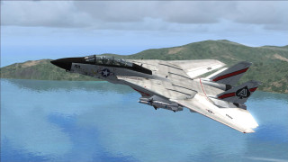 Fighter jet water mountain lake - a lake below free wallpaper