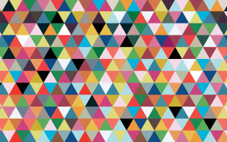 Colorful background triangles pattern artwork - bridget riley free wallpaper