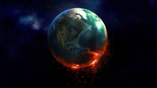 Lava fire planet core eruption - apocalyptic free wallpaper
