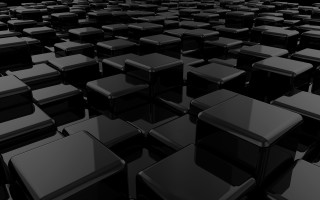 Black square room checkered floor - a large group free wallpaper