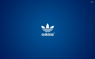 Blue background white adidas logo 3 - wallpaper free wallpaper for desktop