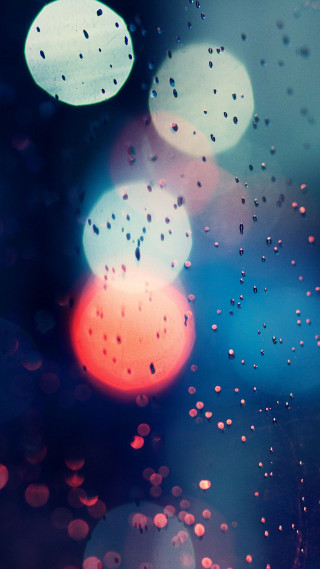 Blurry raindrops window streetlight trafficlights 3 - daniel lieske free wallpaper for mobile