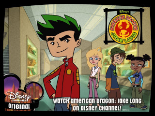 Cartoon character green hair red - a red jacket free wallpaper