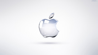 Apple logo white background shadow - an apple logo free wallpaper