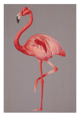 Pink flamingo gray background black - loftis free wallpaper