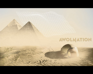 Desert tent pyramid sunset sand - a caption free wallpaper for desktop