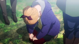 Purple shirt tree sitting outdoors - his knee free wallpaper