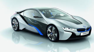 Futuristic car blue stripe front - a blue stripe free wallpaper