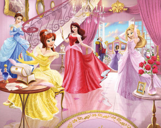 Princess pink room other princesses 2 - free happy birthday wallpaper