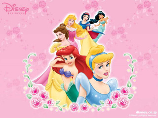 Princesses pink background roses stars - rose free wallpaper for desktop