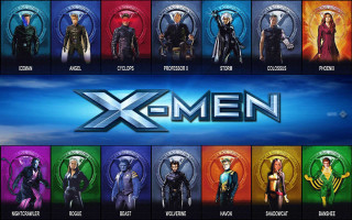 X men movie characters outfits - their character free wallpaper