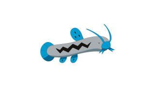 Blue gray slug lightning bolt - a cartoon free wallpaper