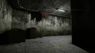 Dark room trashcan ceiling light - cryengine free wallpaper