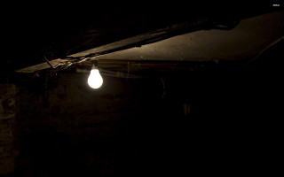 Lightbulb darkroom exposedpipes fluxus fullmoon - free light wallpaper