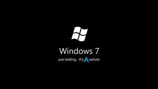 Black background windows7 logo just - iso 200 free wallpaper