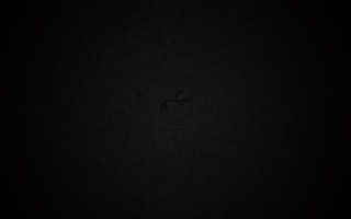 Black apple logo dark minimalism - a white apple logo free wallpaper