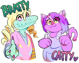 Dragon cat bratty kitty drawing - flat color free wallpaper