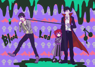 Anime couple purple background black - black letter free wallpaper