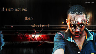 Man bloody face quote image - me free wallpaper