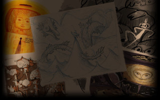 Woman skull drawing image artwork - a skull free wallpaper