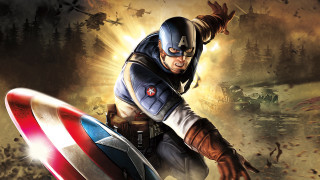 Captain america costume man holding 3 - a man in a captain america costume holding free wallpaper