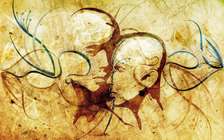 Two people bird head shoulder - two person free wallpaper for desktop