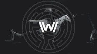 Horse w back magic clock - a white logo free wallpaper