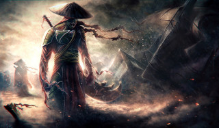 Man hat costume storm smoke - league of legends concept art free wallpaper for desktop