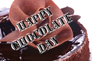 Chocolate cake happy chocolate day - a chocolate cake free wallpaper