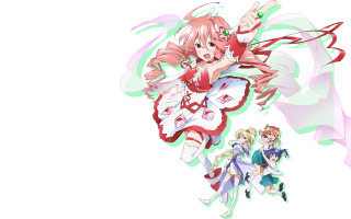 Anime girls long hair pink 14 - a detailed drawing free wallpaper