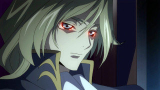 Man red eyes white hair - a white hair free wallpaper