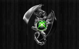 Metal sculpture green light black - dragon art free wallpaper