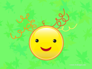 Smiley face red smile green - a smiley face free wallpaper