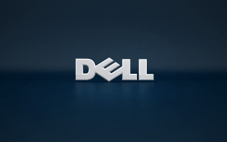 Dell logo dark background blue - a dell logo free wallpaper