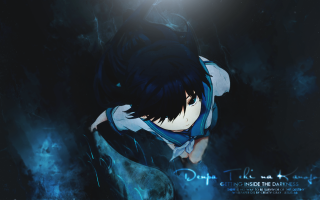 Anime character dark background light - anime art style free wallpaper for desktop