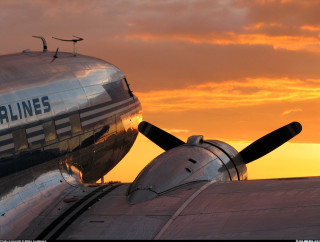 Plane airlines wing chrome cityscape - chrome free wallpaper