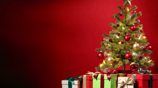 Small christmas tree presents red - a small christmas tree free wallpaper