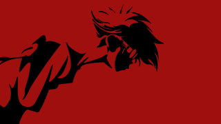 Black red man cigarette red - a black outline free wallpaper